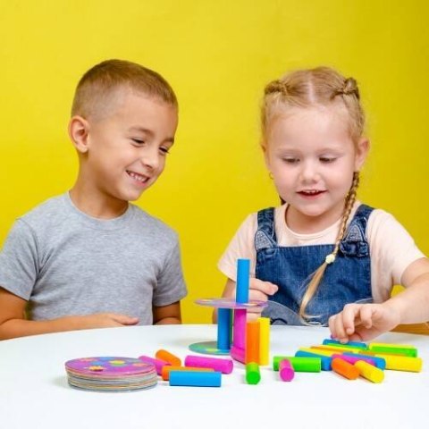 GRA EDUKACYJNA MEGA BOOM UKŁADANIE WIEŻY KARTY ZADAŃ ROTER KAFER ROTER KAFER