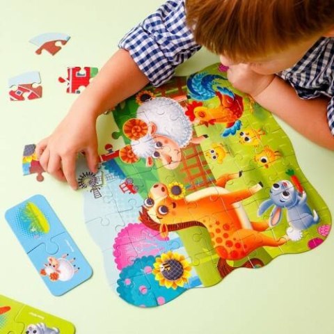 PUZZLE 2W1 FARMA ZESTAW UKŁADANKA MINI GRA EDUKACYJNA ZWIERZĘTA ROTER KAFER ROTER KAFER PUZZLE 2W1 FARMA ZESTAW UKŁADANKA MINI GRA EDUKACYJNA ZWIERZĘTA ROTER KAFER ROTER KAFER