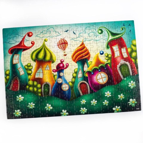 PUZZLE KOLOROWE BUDOWLE ZESTAW UKŁADANKA 260 ELEMENTÓW ROTER KAFER ROTER KAFER