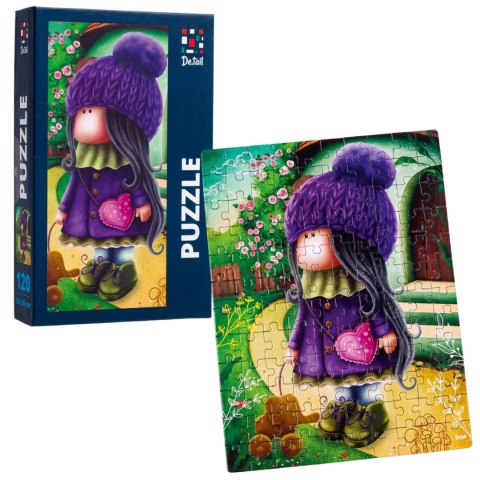 PUZZLE UROCZA LALKA ZE SŁONIKIEM ZESTAW UKŁADANKA 120 ELEMENTÓW ROTER KAFER ROTER KAFER