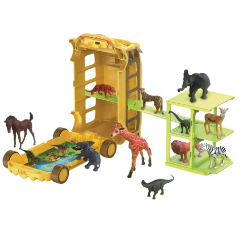 ANIMAL PARK LION BUS WITH 12 ANIMALS IMPORT PRONICE ANIMAL PARK LION BUS WITH 12 ANIMALS IMPORT PRONICE
