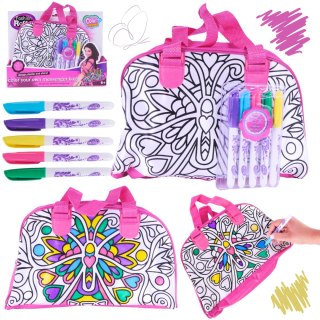BUTTERFLY DIY COLOR WATERCOLOR HANDBAG (5-COLOR WASHABLE PEN) IMPORT PRONICE