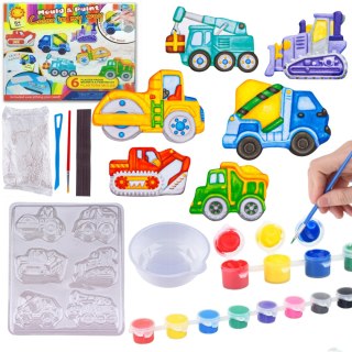 CREATIVE HANDMADE DIY GYPSUM PAINTED TOY REFRIGERATOR PASTE-TRUCK IMPORT PRONICE