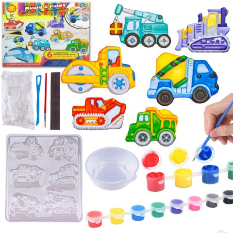 CREATIVE HANDMADE DIY GYPSUM PAINTED TOY REFRIGERATOR PASTE-TRUCK IMPORT PRONICE