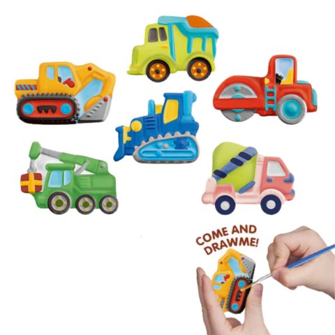 CREATIVE HANDMADE DIY GYPSUM PAINTED TOY REFRIGERATOR PASTE-TRUCK IMPORT PRONICE