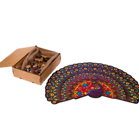 PUZZLE DREWNIANE UKŁADANKA LUKSUSOWY PAW KOLOROWY ZESTAW PUZZLI A3 PUZZLEOK PUZZLE DREWNIANE UKŁADANKA LUKSUSOWY PAW KOLOROWY ZESTAW PUZZLI A3 PUZZLEOK