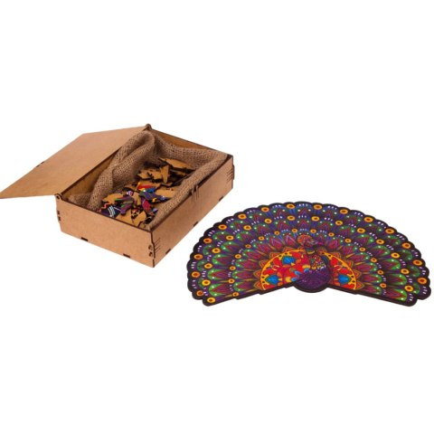 PUZZLE DREWNIANE UKŁADANKA LUKSUSOWY PAW ZESTAW PUZZLI A4 OZDOBA KOLOROWA PUZZLEOK PUZZLE DREWNIANE UKŁADANKA LUKSUSOWY PAW ZESTAW PUZZLI A4 OZDOBA KOLOROWA PUZZLEOK