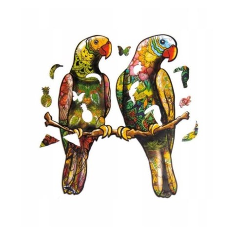 PUZZLE DREWNIANE UKŁADANKA PAPUŻKI FALISTE ZESTAW PUZZLI A3 OZDOBA PUZZLEOK PUZZLE DREWNIANE UKŁADANKA PAPUŻKI FALISTE ZESTAW PUZZLI A3 OZDOBA PUZZLEOK