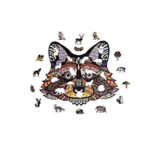 PUZZLE DREWNIANE UKŁADANKA WESOŁY SZOP PRACZ ZWIERZĘ ZESTAW PUZZLI A4 PUZZLEOK