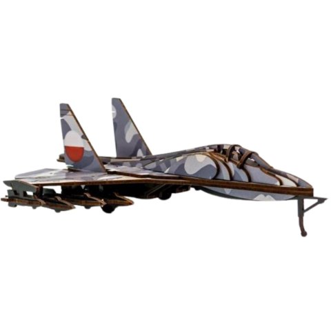 SAMOLOT WOJSKOWY PUZZLE DREWNIANE MODEL 3D UKŁADANKA ZESTAW PUZZLEOK SAMOLOT WOJSKOWY PUZZLE DREWNIANE MODEL 3D UKŁADANKA ZESTAW PUZZLEOK