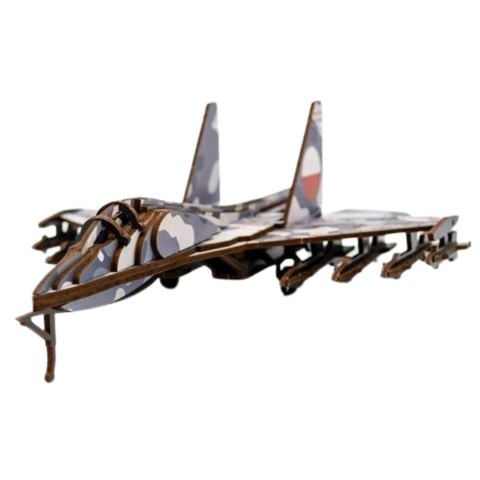 SAMOLOT WOJSKOWY PUZZLE DREWNIANE MODEL 3D UKŁADANKA ZESTAW PUZZLEOK SAMOLOT WOJSKOWY PUZZLE DREWNIANE MODEL 3D UKŁADANKA ZESTAW PUZZLEOK