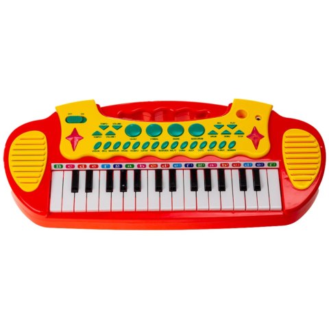 ELEKTRONICZNE ORGANKI KLAWISZE PIANINO KEYBOARD MIKROFON STOŁEK MELODIE IMPORT PRONICE