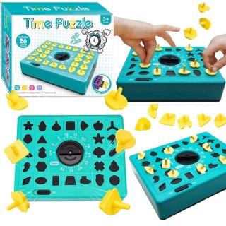 PUZZLE UKŁADANKA NA CZAS DOPASOWYWANIE KSZTAŁTÓW POKRĘTŁO SZUFLADKA IMPORT PRONICE