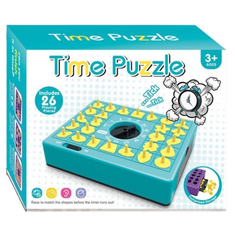 PUZZLE UKŁADANKA NA CZAS DOPASOWYWANIE KSZTAŁTÓW POKRĘTŁO SZUFLADKA IMPORT PRONICE