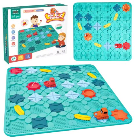 TOR PRZESZKÓD DROGI KOPARKA UKŁADANKA LABIRYNT PUZZLE KLOCKI MONTESSORI XXL IMPORT PRONICE