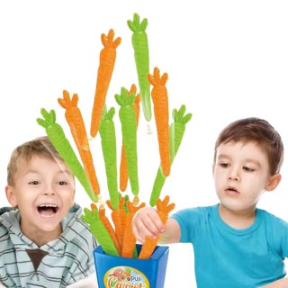 WYCIĄGNIJ MARCHEWKĘ KOSZYK GRA ZRĘCZNOŚCIOWA RODZINNA EDUKACYJNA IMPORT PRONICE