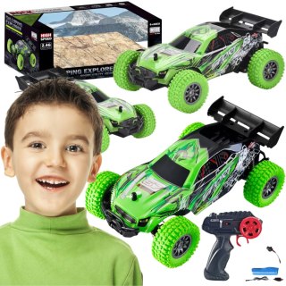 AUTO SAMOCHÓD ZDALNIE STEROWANY GUMOWE OPONY PILOT TECHNOLOGIA 2.4G IMPORT PRONICE