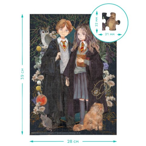PUZZLE "HARRY POTTER - HERMIONA I RON" UKŁADANKA 300 ELEMENTÓW CZARODZIEJE DODO