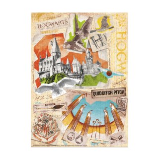 PUZZLE "HARRY POTTER" - "SZKOŁA HOGWARTU" WYSOKA JAKOŚĆ 450 ELEMENTÓW 8+ DODO