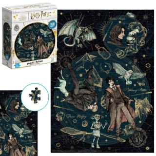 PUZZLE HARRY POTTER UKŁADANKA ZESTAW 500 KOLOROWYCH ELEMENTÓW MAGIA DODO