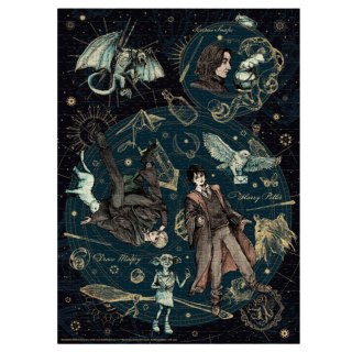 PUZZLE HARRY POTTER UKŁADANKA ZESTAW 500 KOLOROWYCH ELEMENTÓW MAGIA DODO