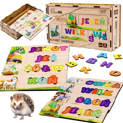 PUZZLE UKŁADANKA ALFABET ZWIERZĄT NAUKA PISANIA CZYTANIA ZWIERZĘTA PUZZLEOK PUZZLE UKŁADANKA ALFABET ZWIERZĄT NAUKA PISANIA CZYTANIA ZWIERZĘTA PUZZLEOK