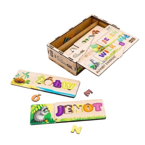 PUZZLE UKŁADANKA ALFABET ZWIERZĄT NAUKA PISANIA CZYTANIA ZWIERZĘTA PUZZLEOK PUZZLE UKŁADANKA ALFABET ZWIERZĄT NAUKA PISANIA CZYTANIA ZWIERZĘTA PUZZLEOK