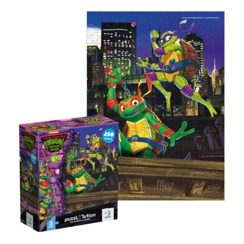 PUZZLE "WOJOWNICZE ŻÓŁWIE NINJA - DONATELLO I MICHELANGELO" 250 ELEMENTÓW DODO