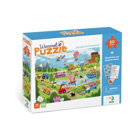 PUZZLE "WSPANIAŁY TRANSPORT" KARTY ZADANIA PYTANIA HISTORIE 60 ELEMENTÓW DODO