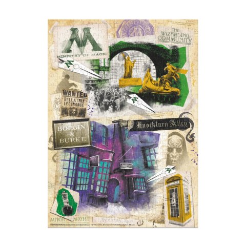 PUZZLE Z MOTYWEM "HARRY POTTER" - "MINISTERSTWO MAGII" 450 ELEMENTÓW 8+ DODO