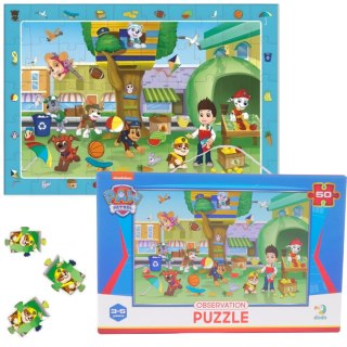 PUZZLE OBSERWACYJNE PAW PSI PATROL ZESTAW DO UKŁADANIA UKŁADANKA 50 ELEMENT DODO