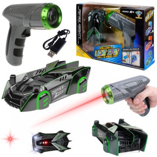 SAMOCHÓD JEŻDŻĄCY PO ŚCIANIE ŚCIANACH ZDALNIE STEROWANY RC NA LASER 2 TRYBY IMPORT PRONICE