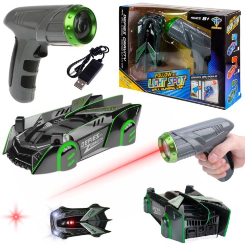 SAMOCHÓD JEŻDŻĄCY PO ŚCIANIE ŚCIANACH ZDALNIE STEROWANY RC NA LASER 2 TRYBY IMPORT PRONICE