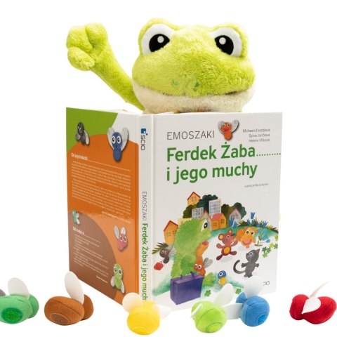 XXL FERDEK ŻABA I JEGO MUCHY ZESTAW EDUKACYJNY NAUKA O EMOCJACH AUTYZM ADHD FERDEK ŻABA I JEGO MUCHY