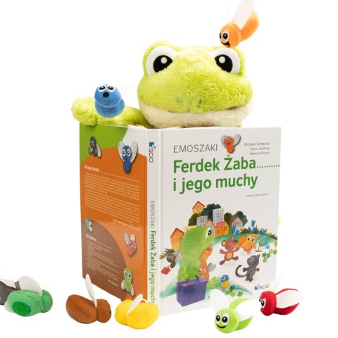 XXL FERDEK ŻABA I JEGO MUCHY ZESTAW EDUKACYJNY NAUKA O EMOCJACH AUTYZM ADHD FERDEK ŻABA I JEGO MUCHY