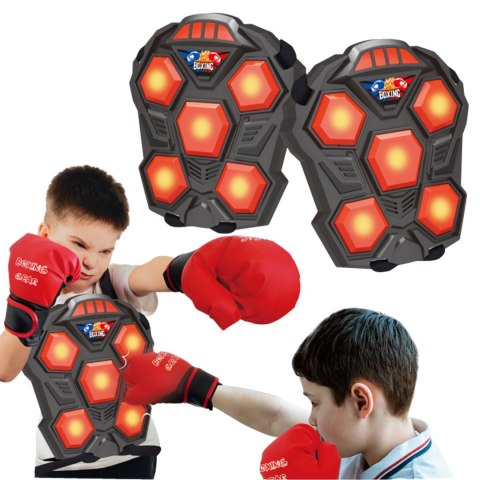 2X ZESTAW BOKSERSKI TRENINGOWY BOKS DLA DZIECI RĘKAWICE TARCZE LED DŹWIĘK IMPORT PRONICE 2X ZESTAW BOKSERSKI TRENINGOWY BOKS DLA DZIECI RĘKAWICE TARCZE LED DŹWIĘK IMPORT PRONICE