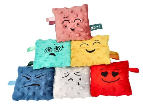 EMOCJE WORECZKI SENSORYCZNE ZESTAW 6 SZTUK KOLOROWE WORECZKI Z MINKAMI HENCZ TOYS (MOM'S CARE)
