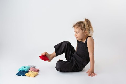 EMOCJE WORECZKI SENSORYCZNE ZESTAW 6 SZTUK KOLOROWE WORECZKI Z MINKAMI HENCZ TOYS (MOM'S CARE)