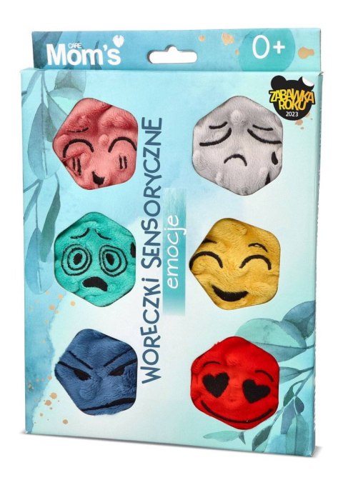 EMOCJE WORECZKI SENSORYCZNE ZESTAW 6 SZTUK KOLOROWE WORECZKI Z MINKAMI HENCZ TOYS (MOM'S CARE)
