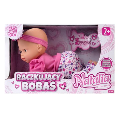 LALKA NATALIA RACZKUJĄCY BOBAS 32 CM ŚMIEJE SIĘ PŁACZE GAWORZY INTERAKTYWNA ARTYK