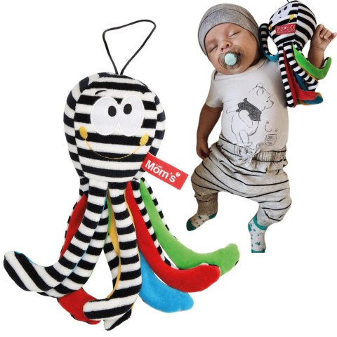 MINI OŚMIORNICA BIAŁO-CZARNA MASKOTKA DO SPANIA SENSORYCZNA PRZYTULANKA HENCZ TOYS (MOM'S CARE) MINI OŚMIORNICA BIAŁO-CZARNA MASKOTKA DO SPANIA SENSORYCZNA PRZYTULANKA HENCZ TOYS (MOM'S CARE)