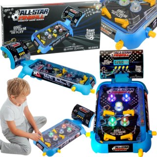 MINI PINBALL GRA ZRĘCZNOŚCIOWA FLIPPER STÓŁ KULKA ŚWIATŁA MUZYKA LICZNIK IMPORT PRONICE