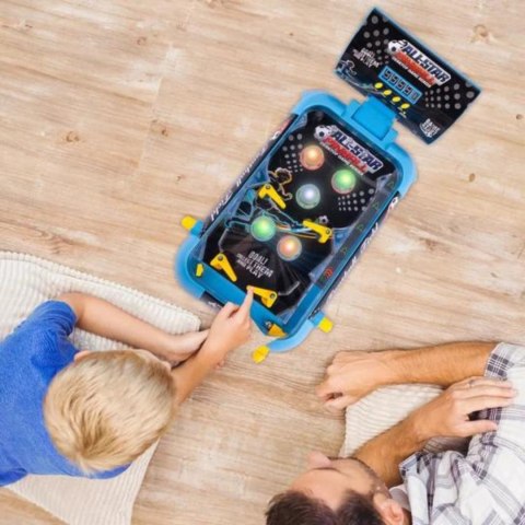 MINI PINBALL GRA ZRĘCZNOŚCIOWA FLIPPER STÓŁ KULKA ŚWIATŁA MUZYKA LICZNIK IMPORT PRONICE