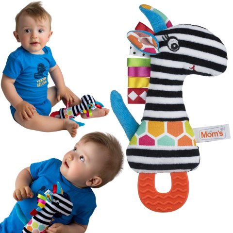TYMEK PISZCZEK Z GRYZAKIEM ZEBRA ZABAWKA SENSORYCZNA MIĘKKA PISZCZAŁKA HENCZ TOYS (MOM'S CARE) TYMEK PISZCZEK Z GRYZAKIEM ZEBRA ZABAWKA SENSORYCZNA MIĘKKA PISZCZAŁKA HENCZ TOYS (MOM'S CARE)