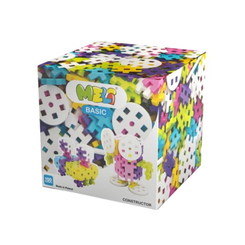 ZESTAW KLOCKÓW KLOCKI KONSTRUKCYJNE EDUKACYJNE PUZZLE WAFLE DLA 100 EL MELI