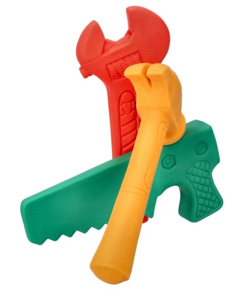 ZESTAW MIĘKKIE NARZĘDZIA PASTELOWE PIŁA MŁOTEK KLUCZ MAŁY MAJSTERKOWICZ HENCZ TOYS (MOM'S CARE)