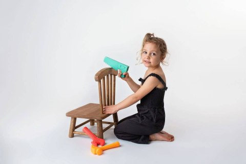 ZESTAW MIĘKKIE NARZĘDZIA PASTELOWE PIŁA MŁOTEK KLUCZ MAŁY MAJSTERKOWICZ HENCZ TOYS (MOM'S CARE)