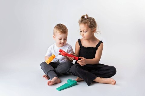 ZESTAW MIĘKKIE NARZĘDZIA PASTELOWE PIŁA MŁOTEK KLUCZ MAŁY MAJSTERKOWICZ HENCZ TOYS (MOM'S CARE)
