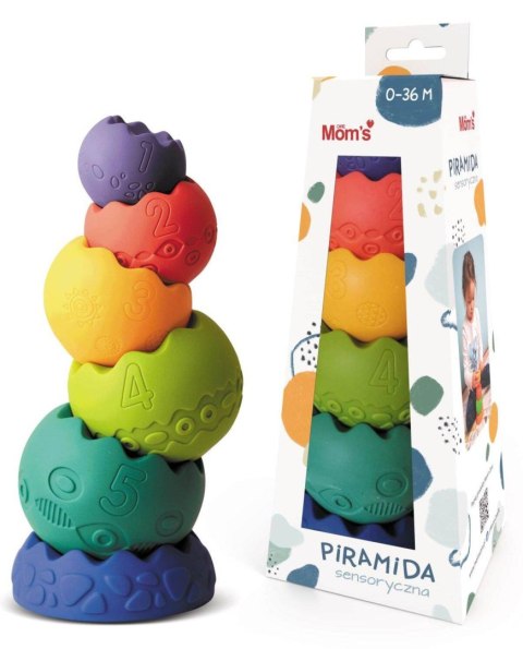 ZESTAW PIRAMIDA SENSORYCZNA PASTELOWA RÓŻNE WIELKOŚCI ZABAWKA EDUKACYJNA HENCZ TOYS (MOM'S CARE) ZESTAW PIRAMIDA SENSORYCZNA PASTELOWA RÓŻNE WIELKOŚCI ZABAWKA EDUKACYJNA HENCZ TOYS (MOM'S CARE)