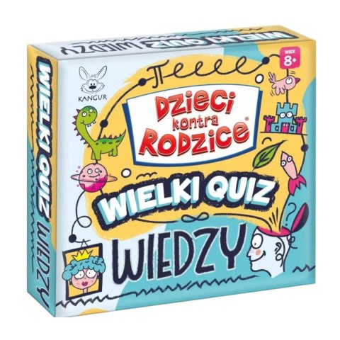 GRA EDUKACYJNA "DZIECI KONTRA RODZICE. WIELKI QUIZ WIEDZY" ZAGADKI PYTANIA KANGUR